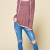 Oversized French Terry Hoodie: Comfy Long Sleeve Pullover