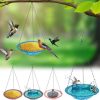 Best Seller Hanging Bird Feeder Tray – Outdoor Garden & Balcony Bird Feeding Dish With Iron Chain