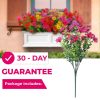 Hot Sale 50 Offrealistic Uv-resistant Outdoor Flowers Zero Maintenance