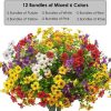 Hot Sale 50 Offrealistic Uv-resistant Outdoor Flowers Zero Maintenance
