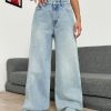 Best Seller | Vintage High-waist Wide Leg Jeans – Casual Straight Loose Fit Light Wash Denim Pants For Women