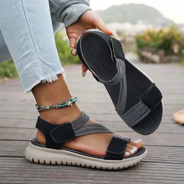 Best Seller-last Day Sale 50 Offwomens Beige Elastic Strap Comfort Sandals Best Seller-last Day Sale 50 Offwomens Beige Elastic Strap Comfort Sandals
